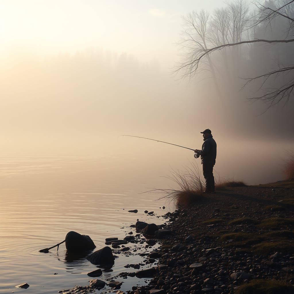 Misty Morning Fly Fishing in Cinematic Style