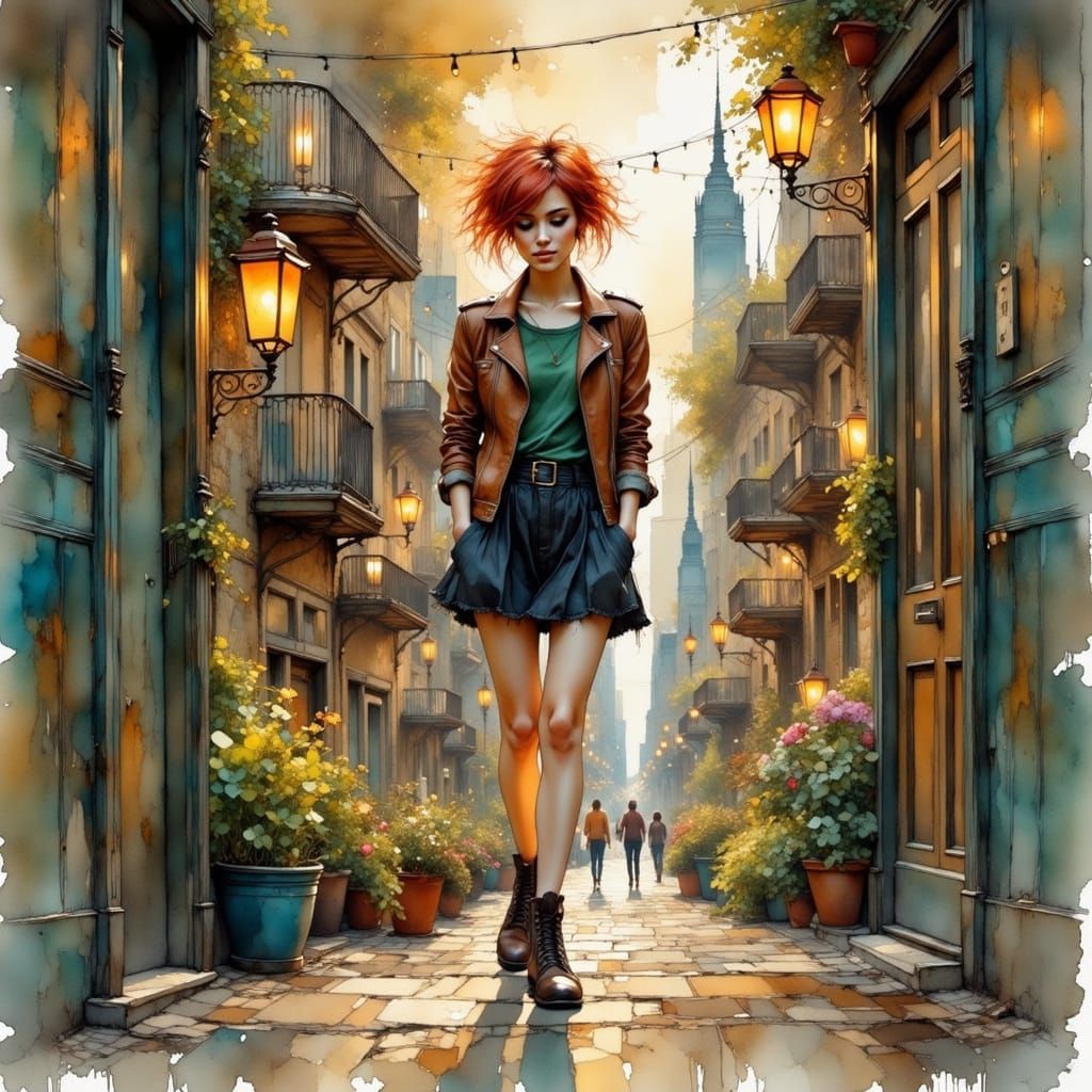 Emerging into a Vibrant Cityscape