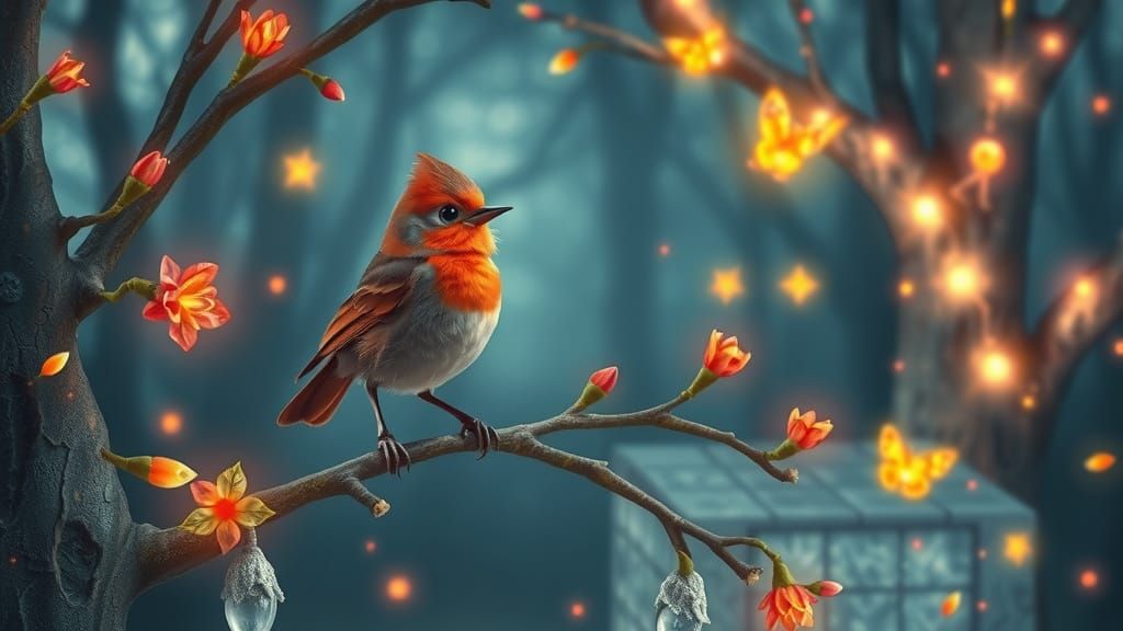 Whimsical Robin Embarks on Quest to Save Enchanted Forest