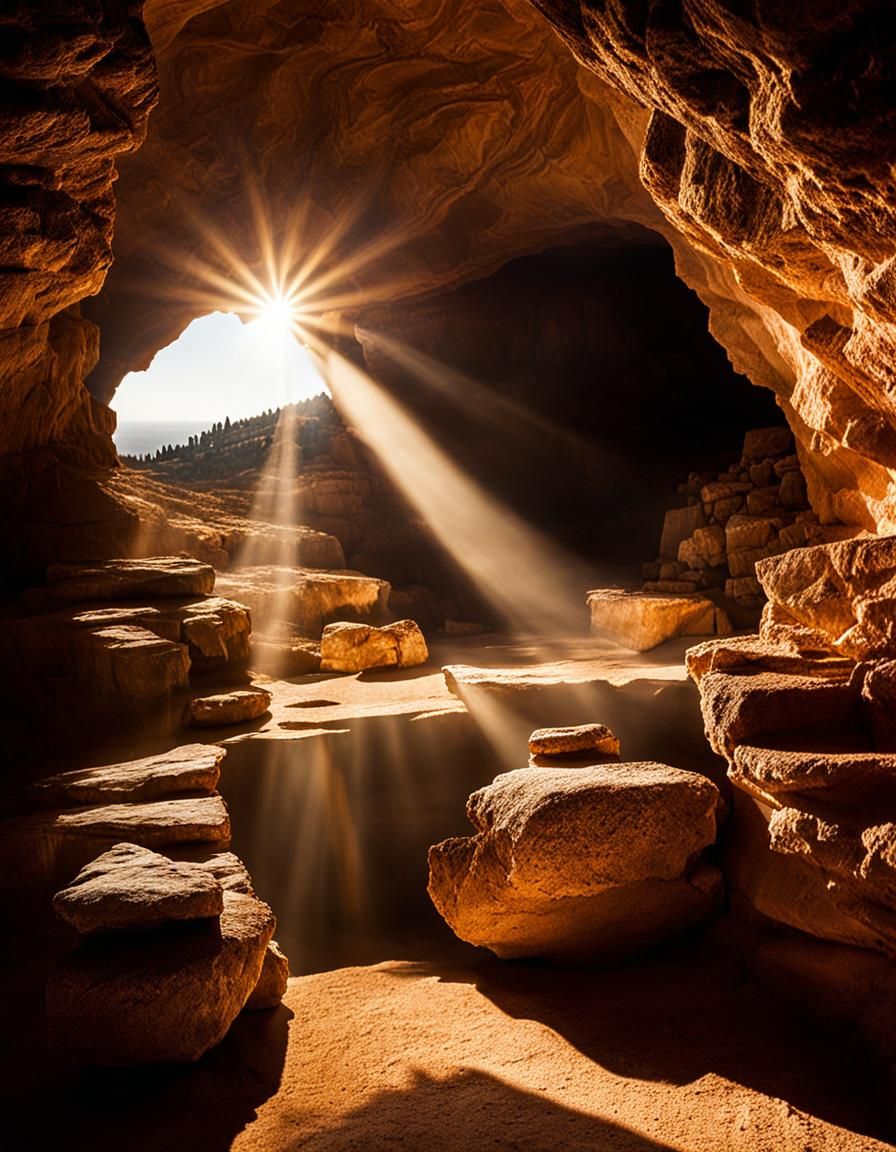 Jesus Christ Resurrection: Photorealistic 1st Century Scene