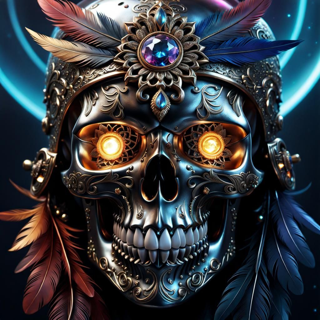Metallic Skull