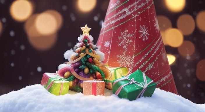 Festive Abstract New Year's Holiday Background