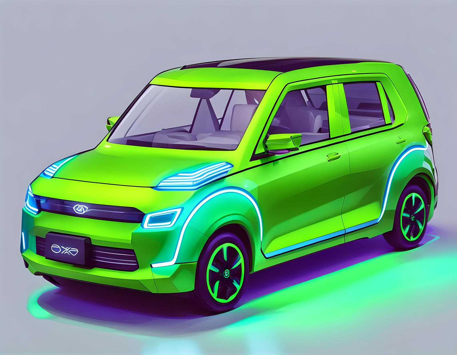 Futuristic 2026 BYD Omnitrix OX-05 Hatchback Render
