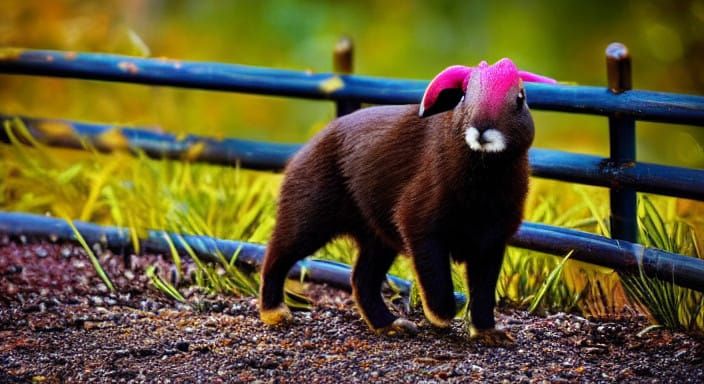 Vibrant Splash in High Contrast Color