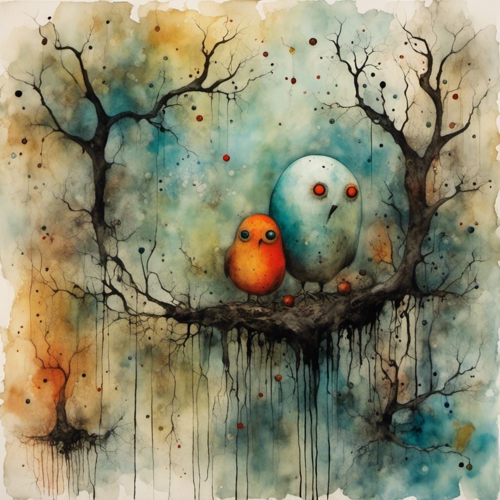 Surreal Search Within: Alcohol Ink Painting