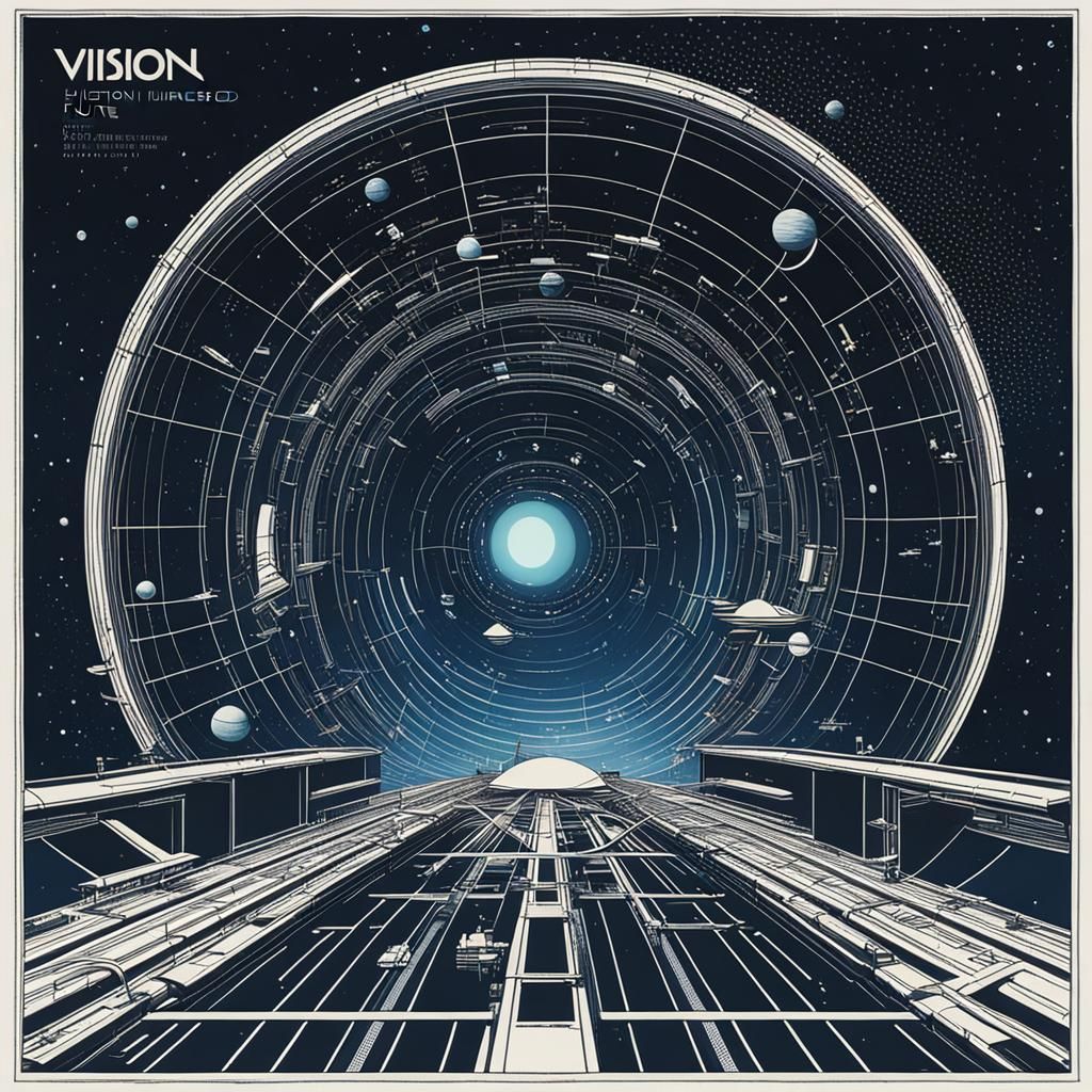 Futuristic Cityscape: Orbital Vision of the Future