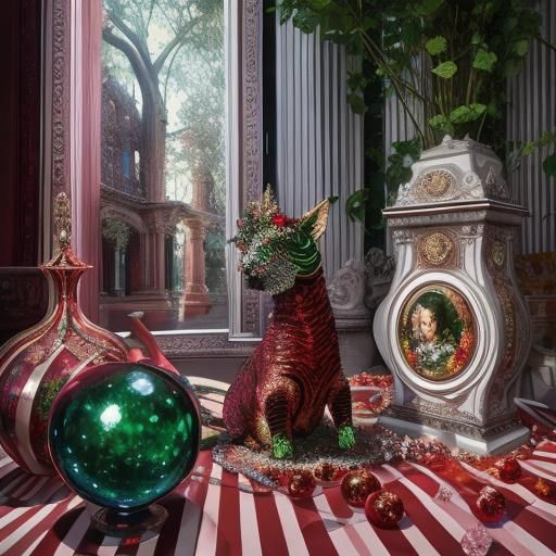 Victorian Cemetery: Photorealistic Oil Painting in Hyper-Rea...