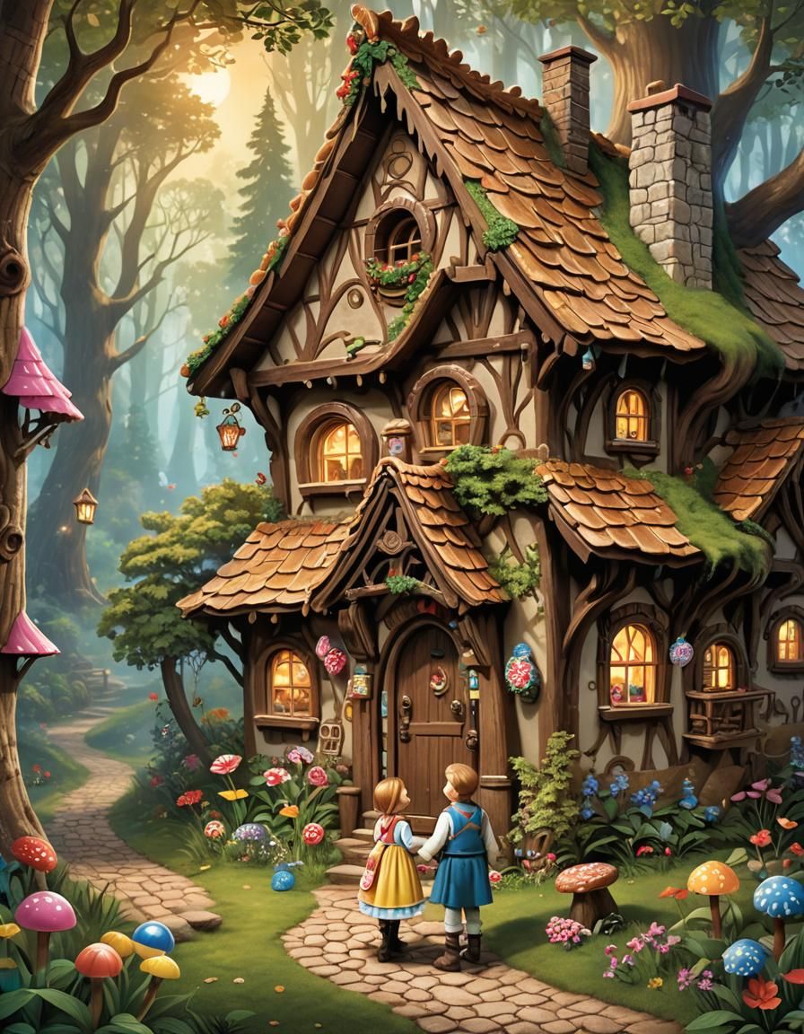 Hansel and Gretel's Enchanted Gingerbread House