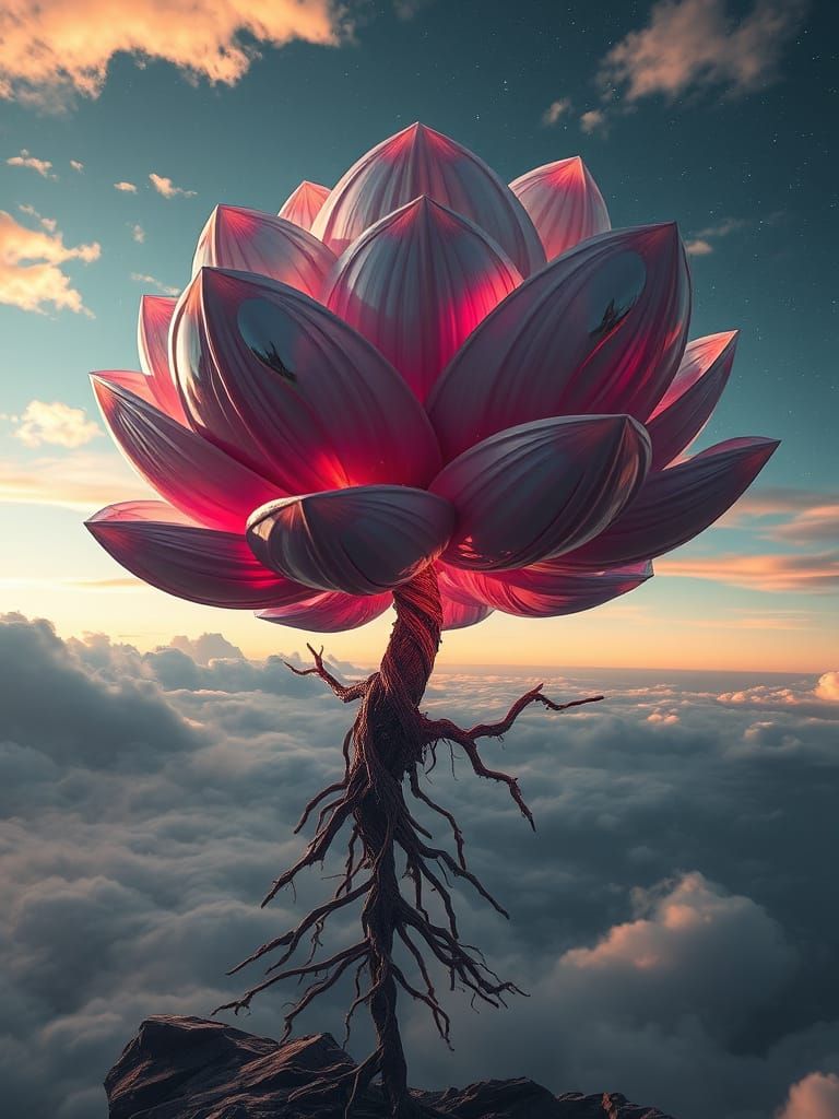 Cosmic Bloom Unfurls in Recursive Layers of Iridescent Beaut...