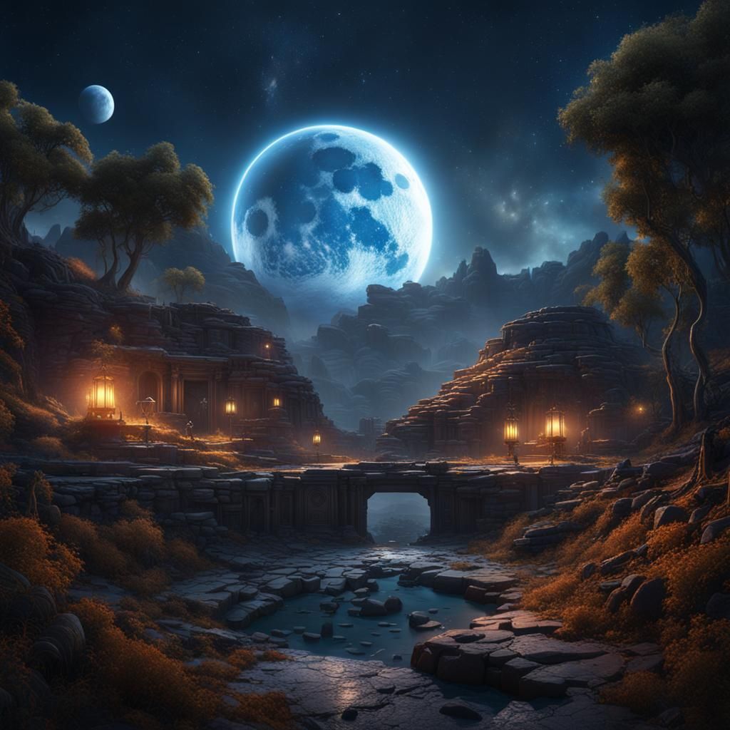 Star Illuminates the Dark Side of the Moon