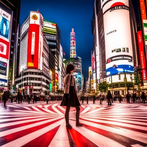 Shibuya Crossing, Japan: Iconic Scramble Crossing
