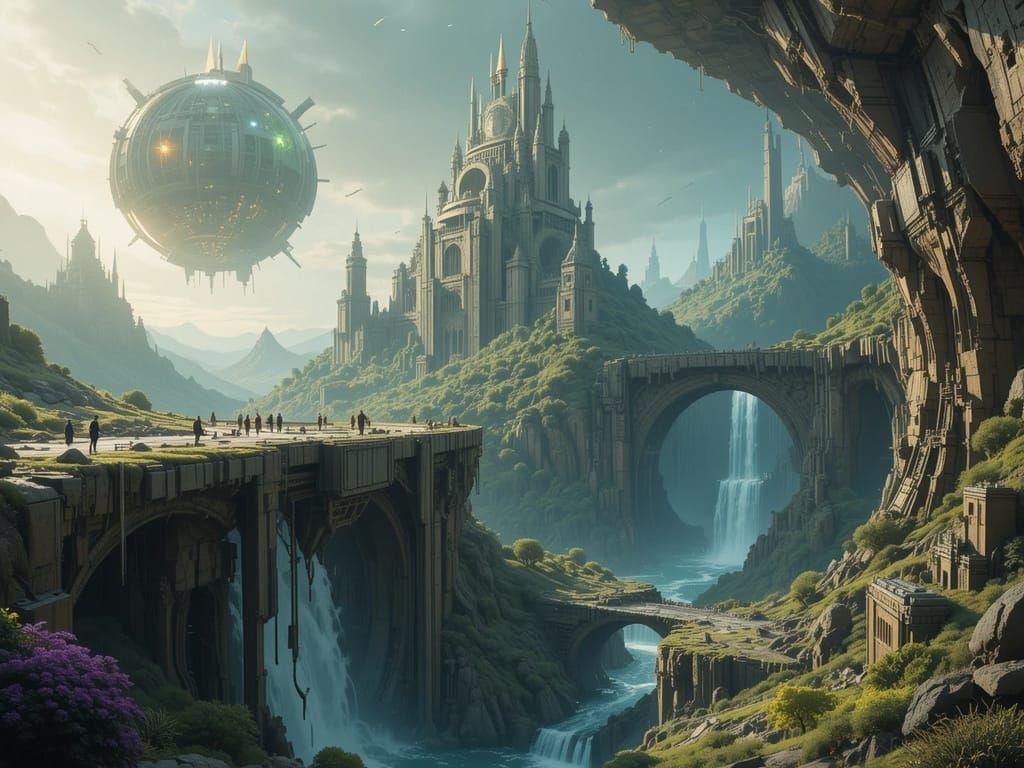 Sci-Fi Border Between Worlds