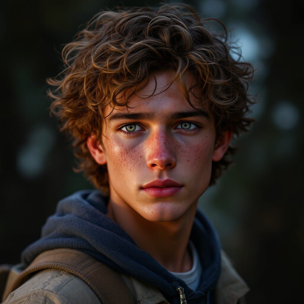 Teenager Portrait Concept Art with Dynamic Lighting