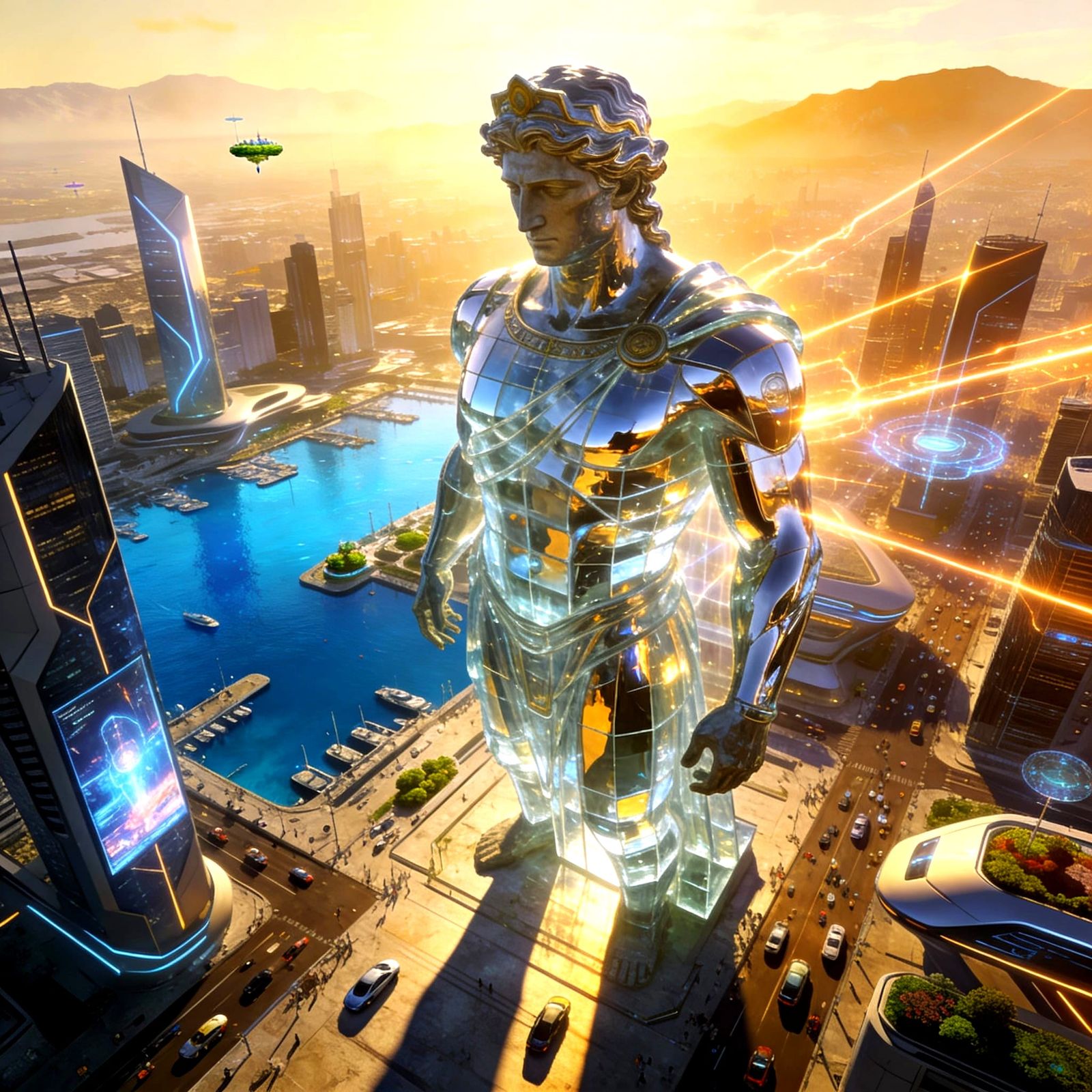 Colossus of Rhodes Rebuilt in Modern City