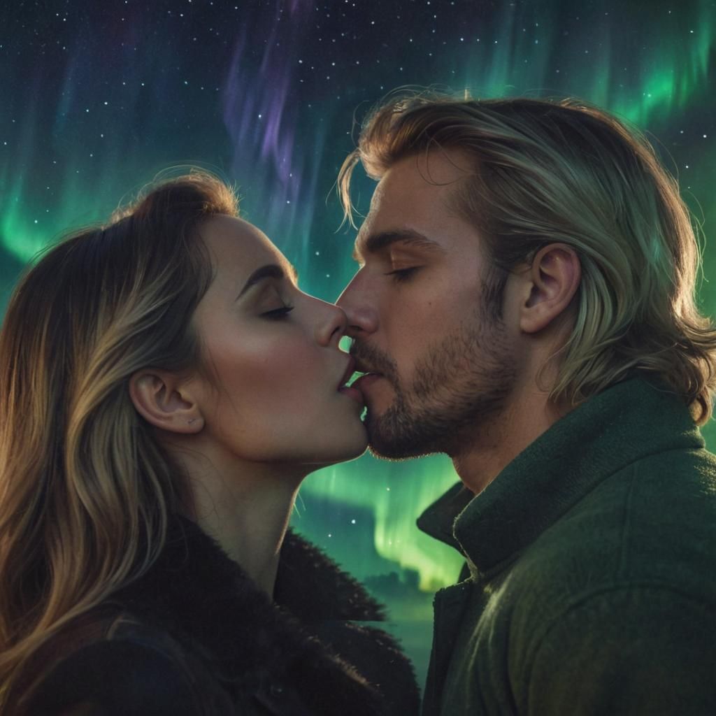 Kiss of the northern lights