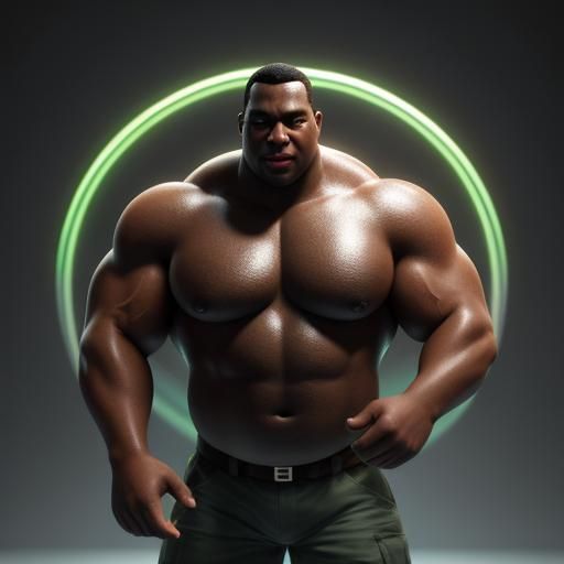 Cartoon Character with Exaggerated Features in 3D Style