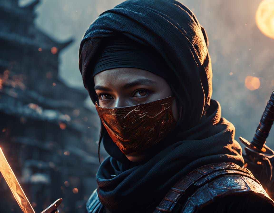 Ninja Goddess in Radiant Morning Light