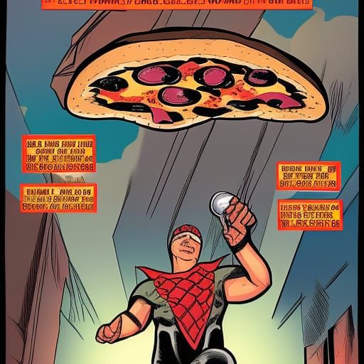 Pizza-man in Rise of the Tyrant Comic Book Back Cover