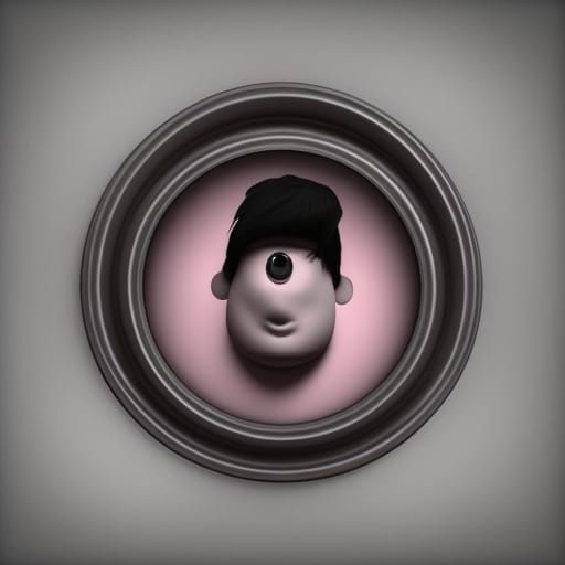 Grunge Aesthetic Buttons in 3D Digital Art