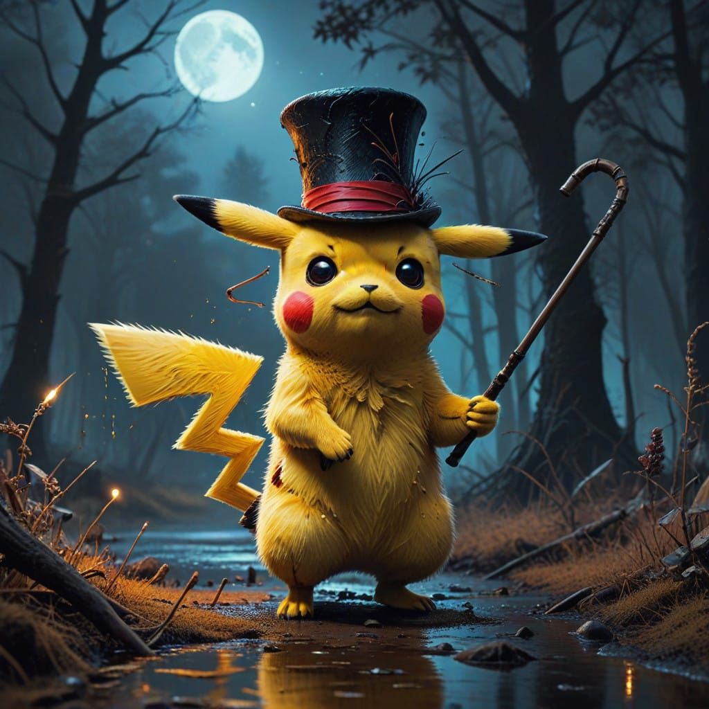 anthropomorphic pikachu