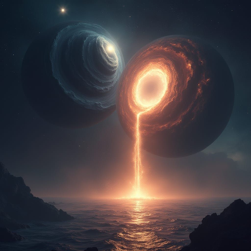 Black Holes Dance Above an Alien Ocean
