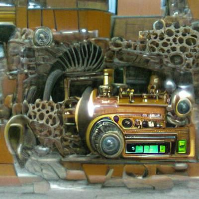 Steampunk Radio Engine
