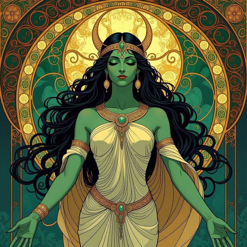 Art Nouveau Anunnaki of Misunderstood Genius