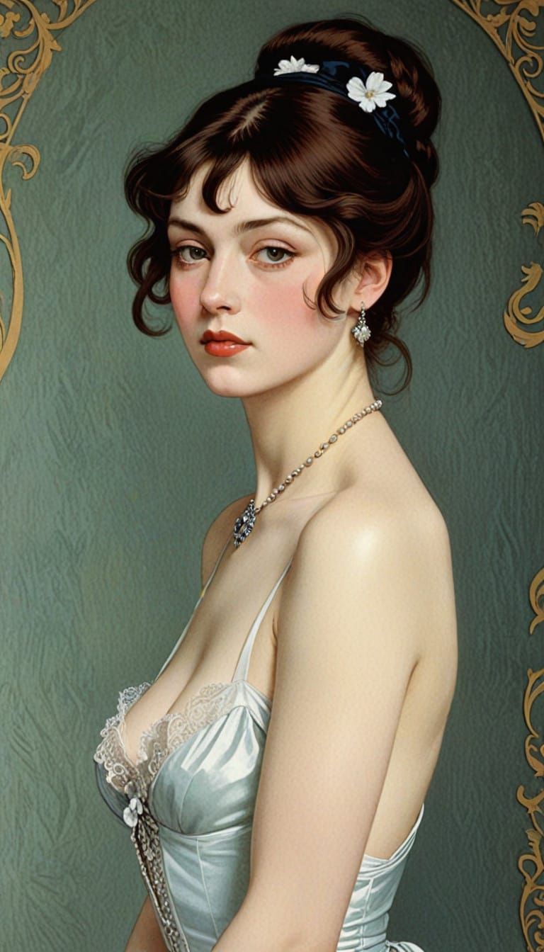 Art Nouveau Goddess Embodies the Dualities of Beauty and Ter...