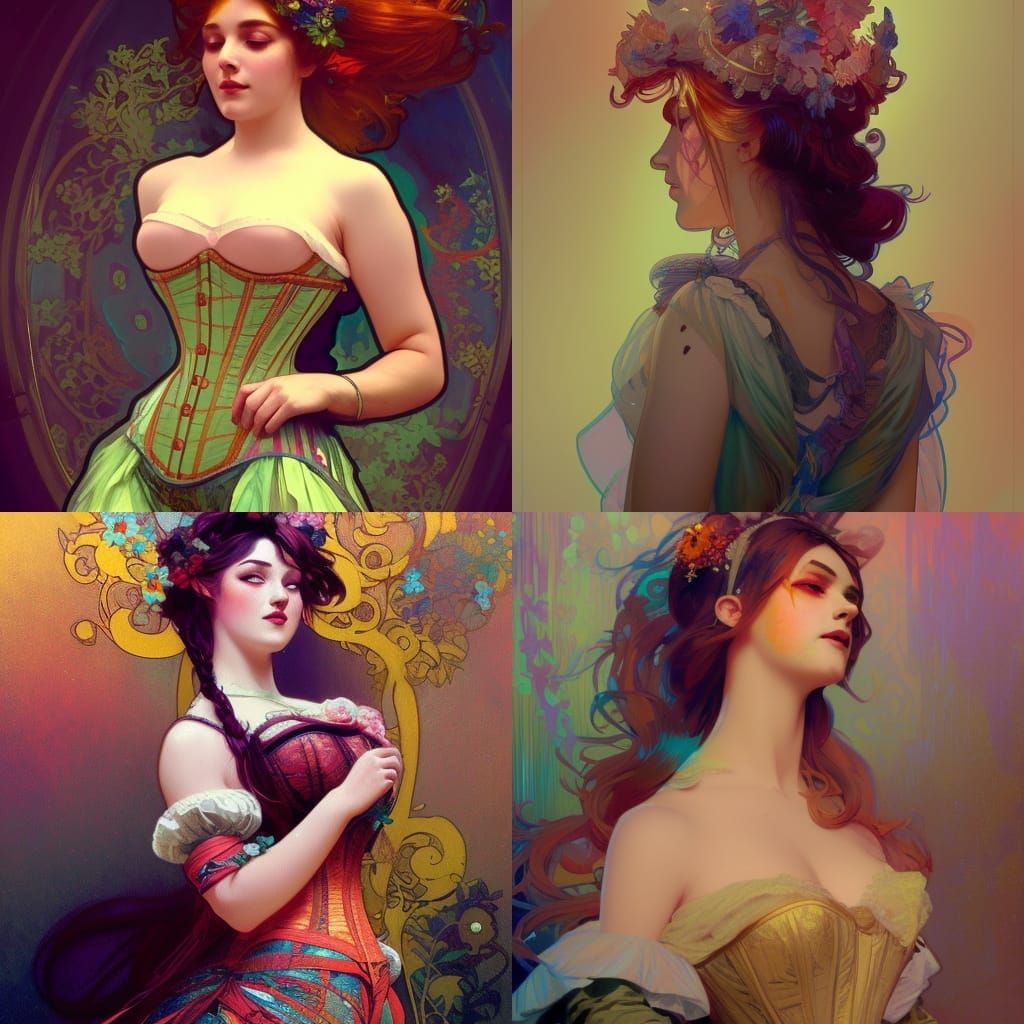 Victorian Corset Portrait with Dynamic Lighting