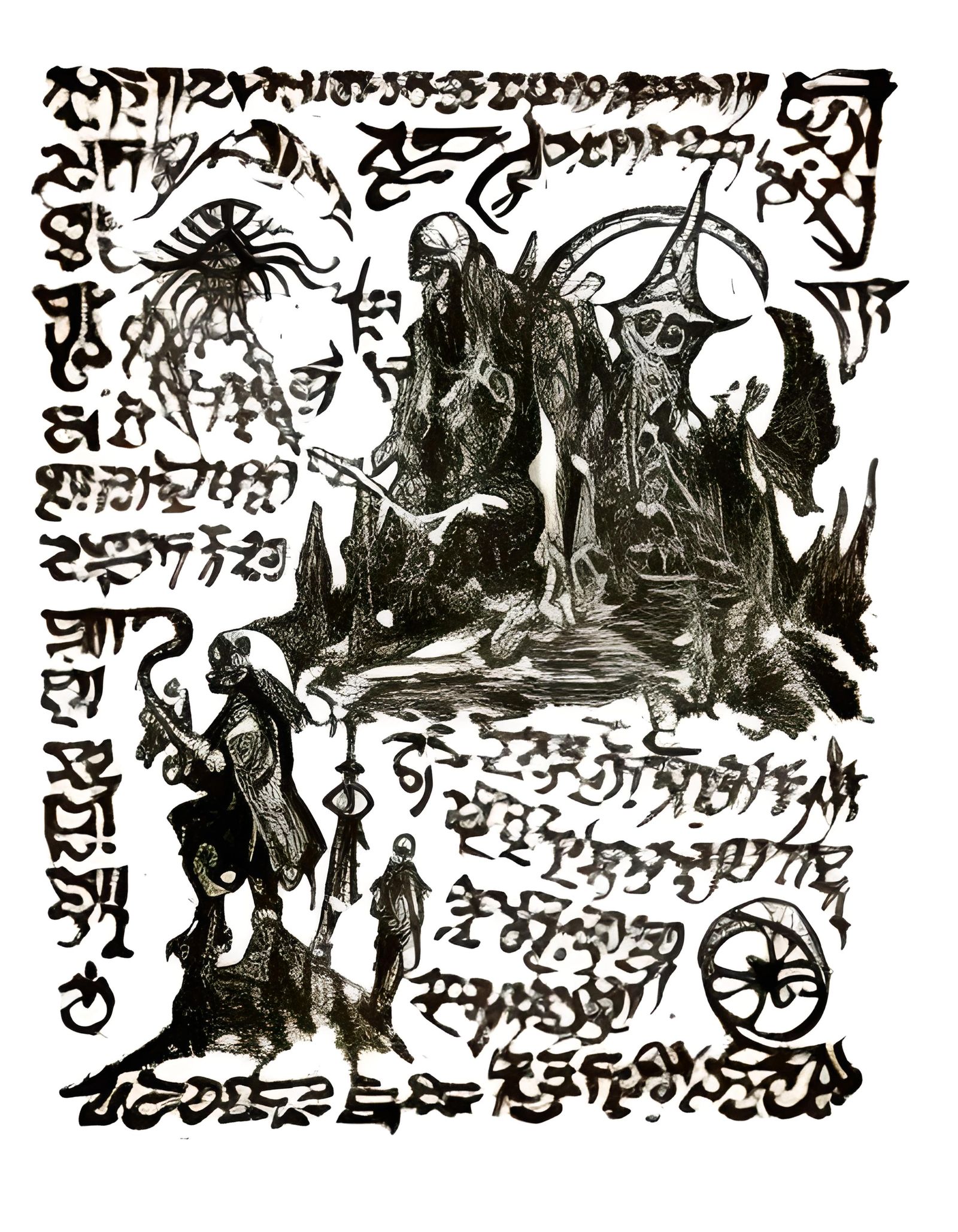 Cthulhu Plague Doctor in Interdimensional Underworld