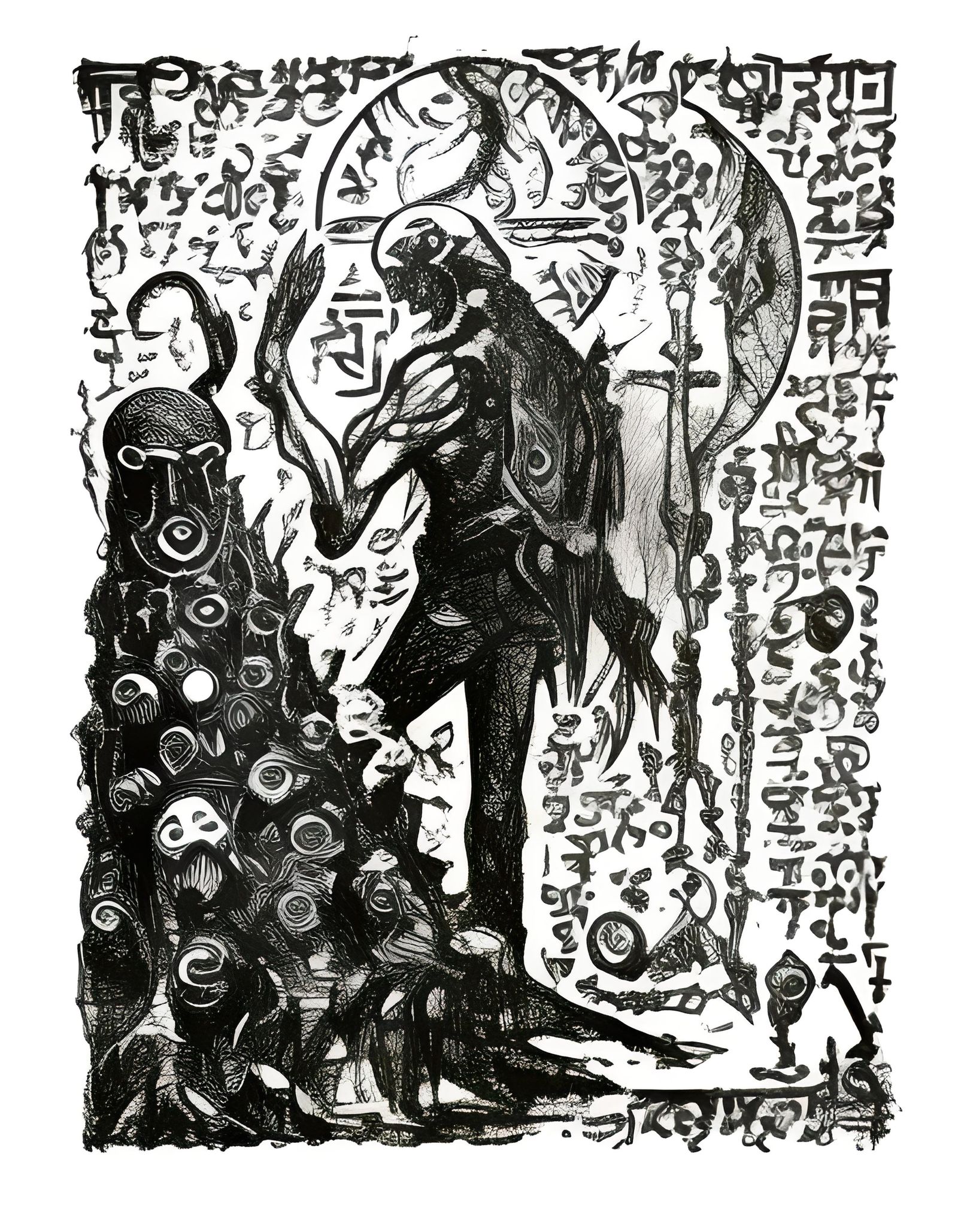 Cthulhu Plague Doctor in Interdimensional Underworld
