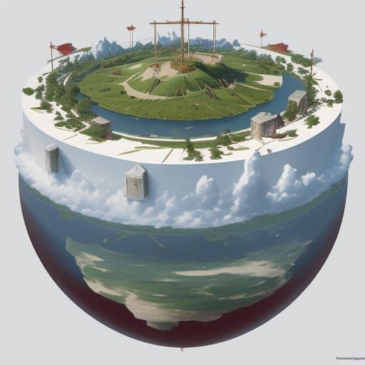 Constructivist Floating Island in a Dynamic Landscape