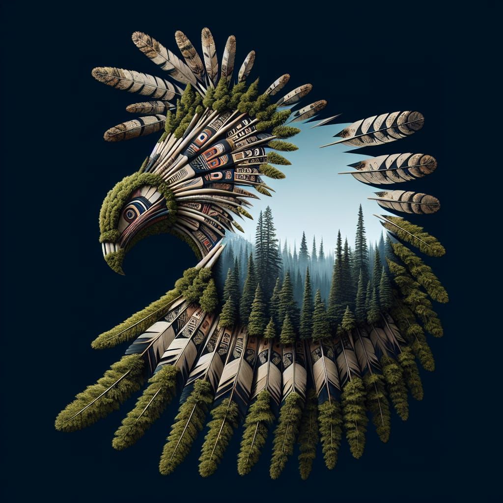 Ornate Ruined Wings Crafted from Nature