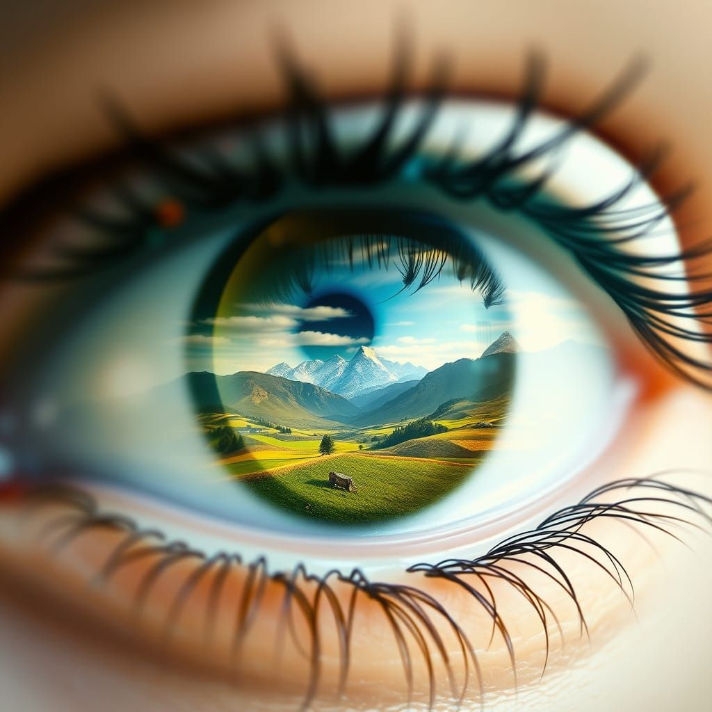 Fantasy Landscape in Whimsical Watercolor Style