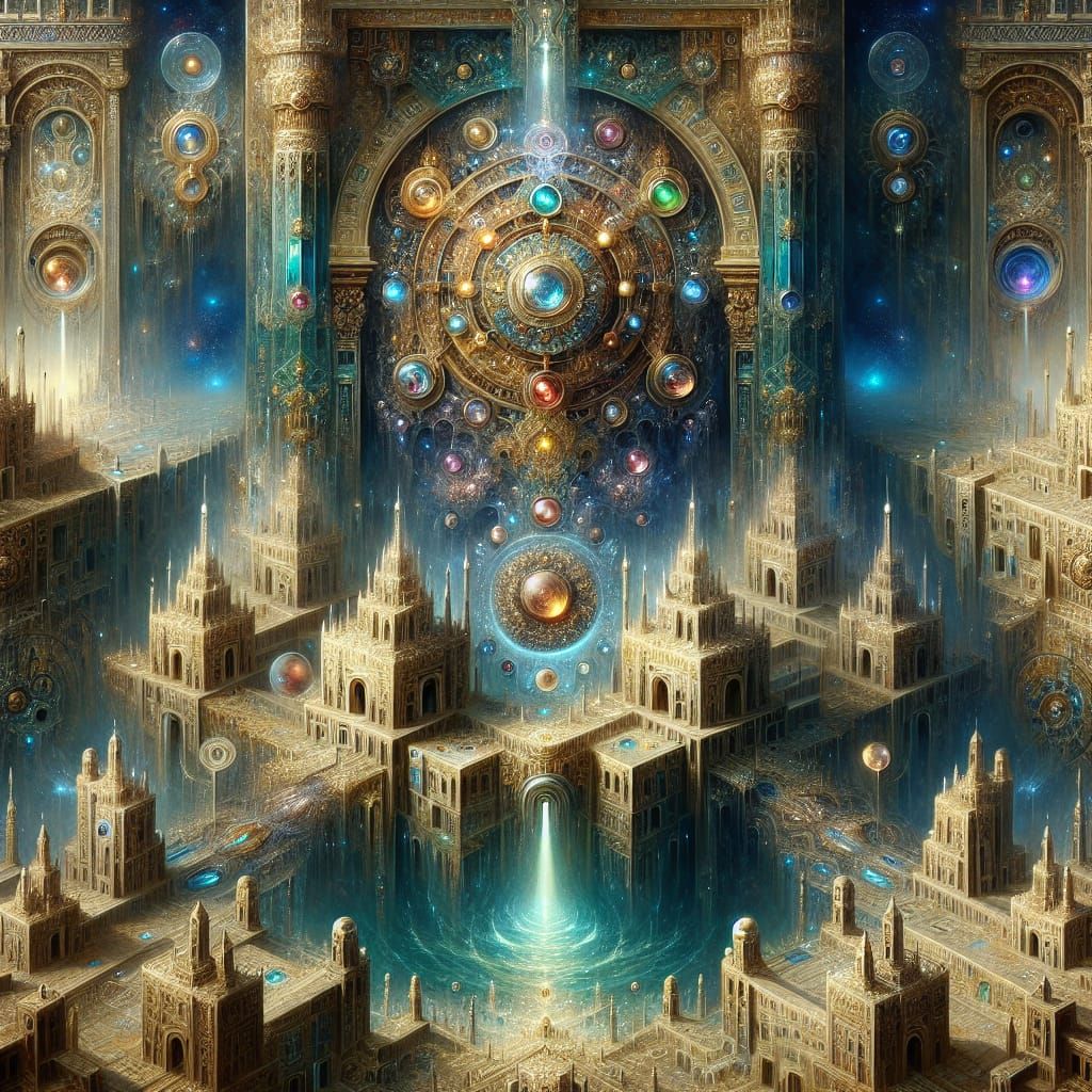 Mystical Atlantis: Gilded City Under the Sea