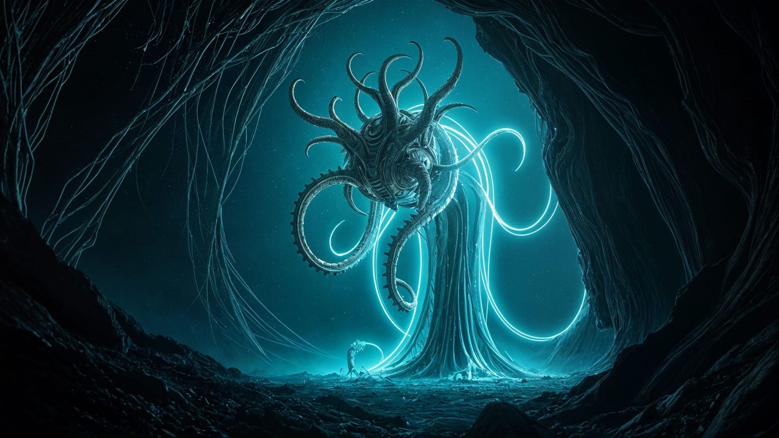 Robotic Automation of Human Evolution: Cinematic Film Still