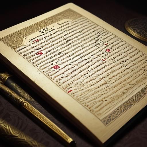 Illuminated Manuscript of Scholar Reading Tosefta