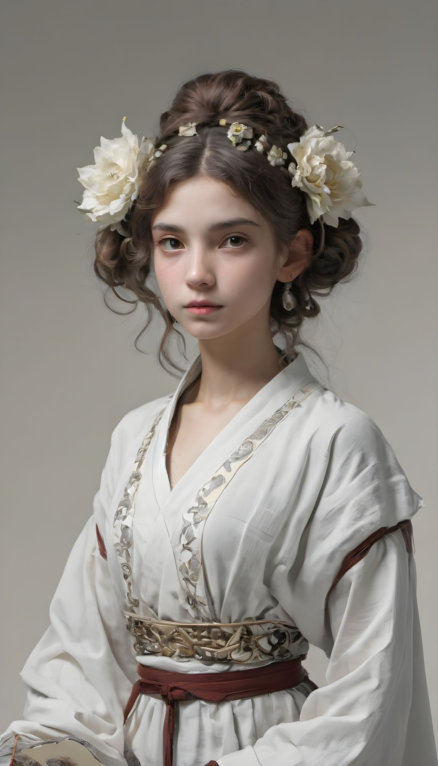 Surreal Portrait of a Person as a Worn-Out Buddha