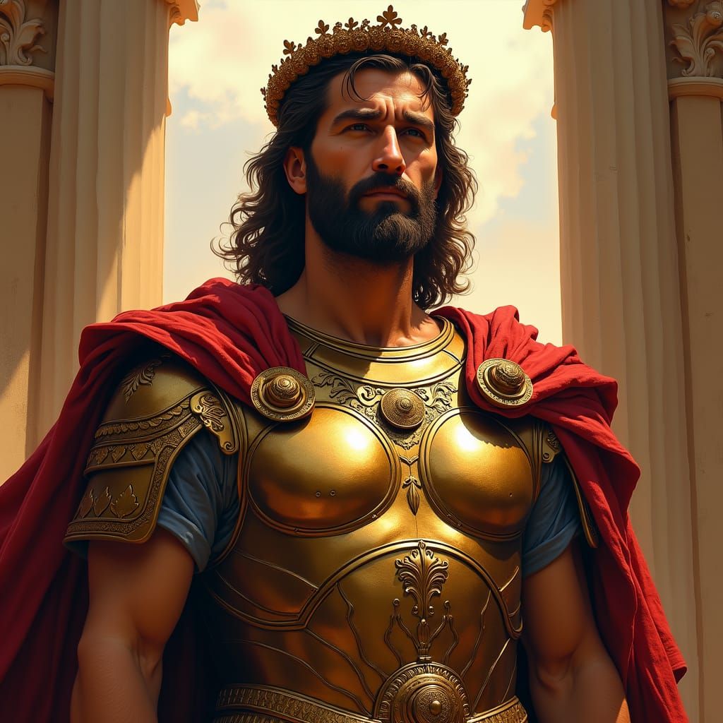Alexander the Great Portrait in Classical Style