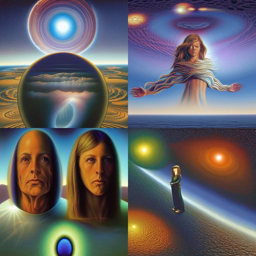 Abstract Geometric Landscape in Modernist Style