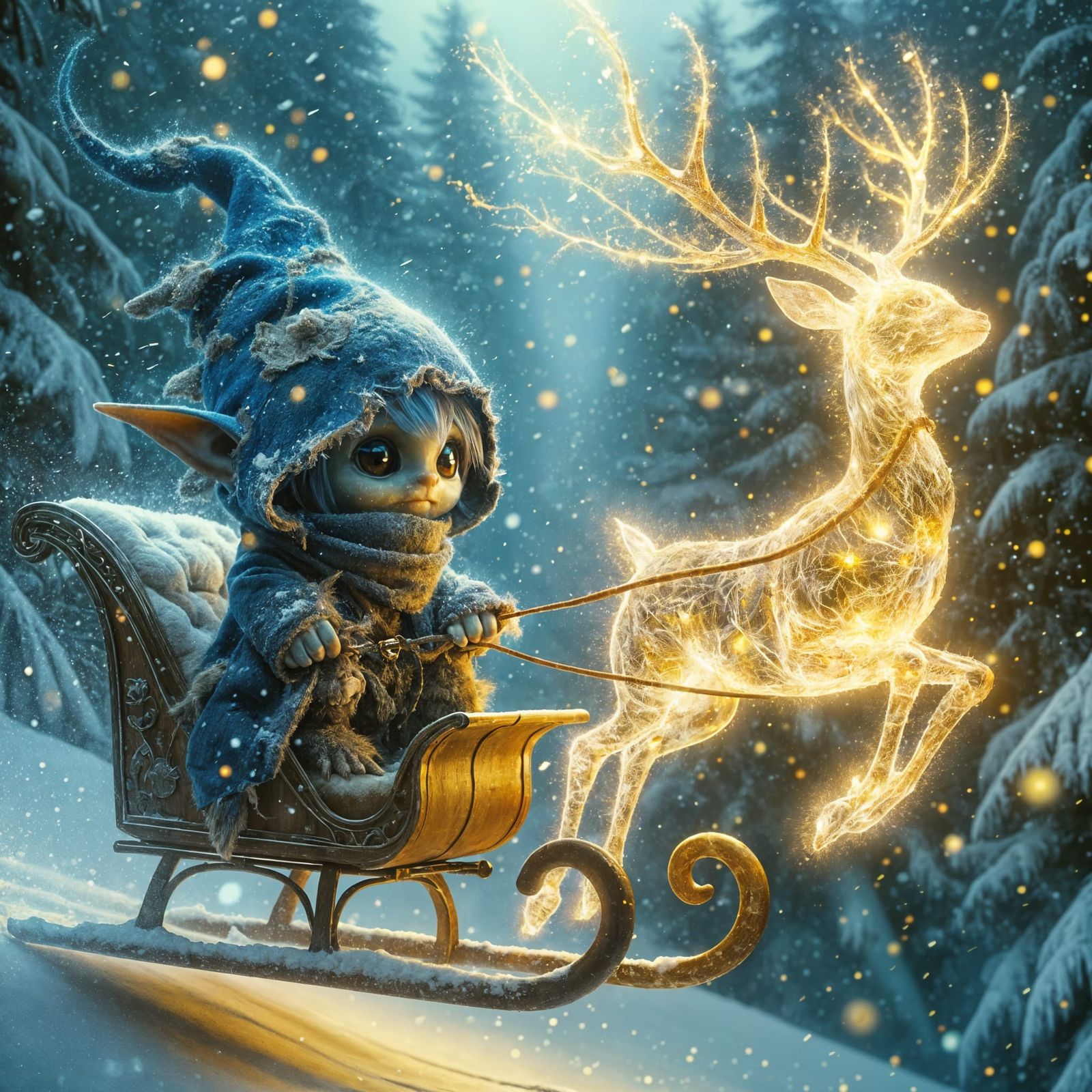 I grabbed Santa's sleigh