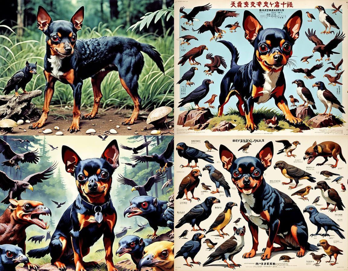 Grotesque 1970s-Style Hybrid Creature Poster