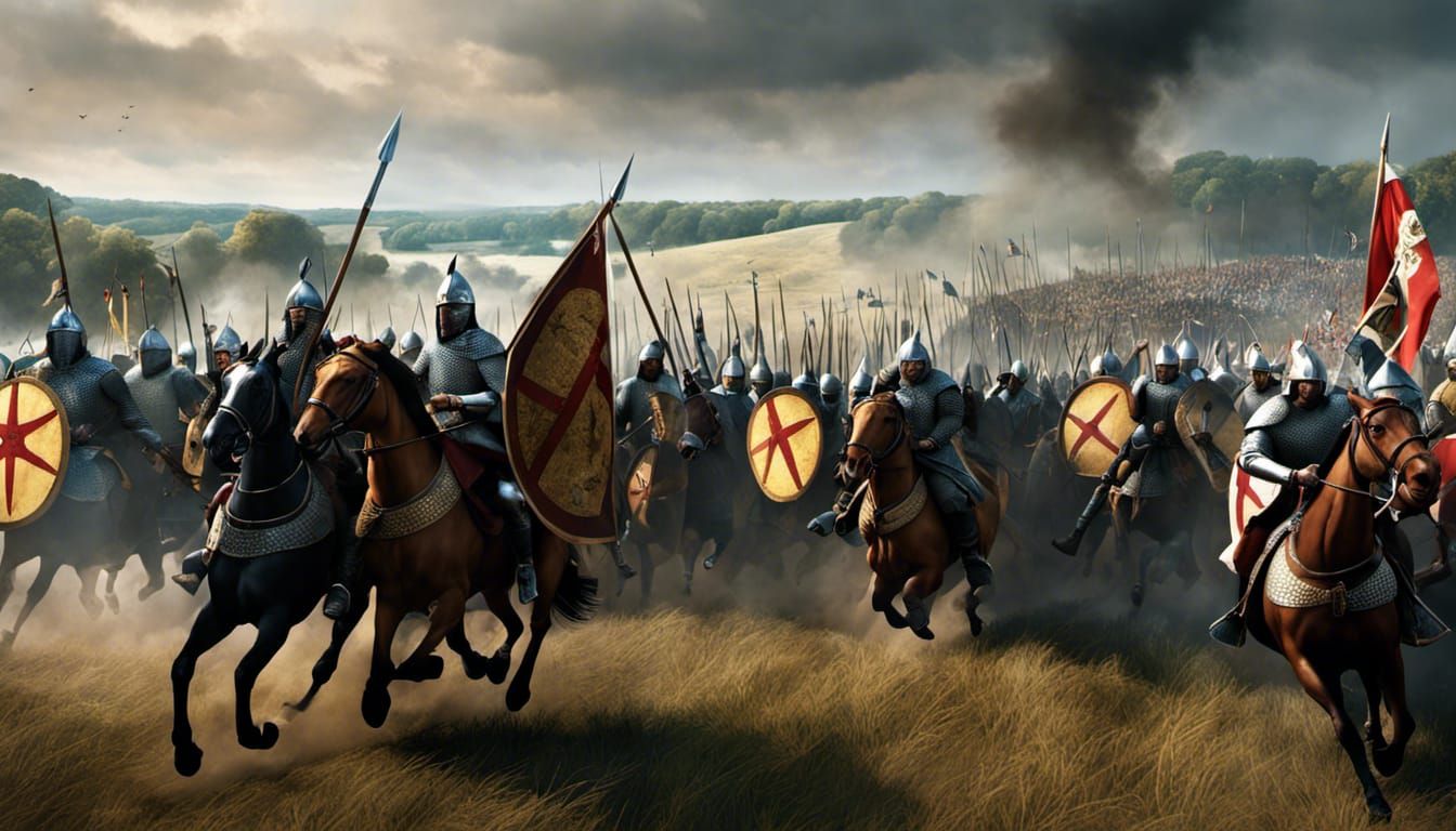 The Battle of Hastings 1066, 14 Oct 9am, Senlac Hill, Battle...