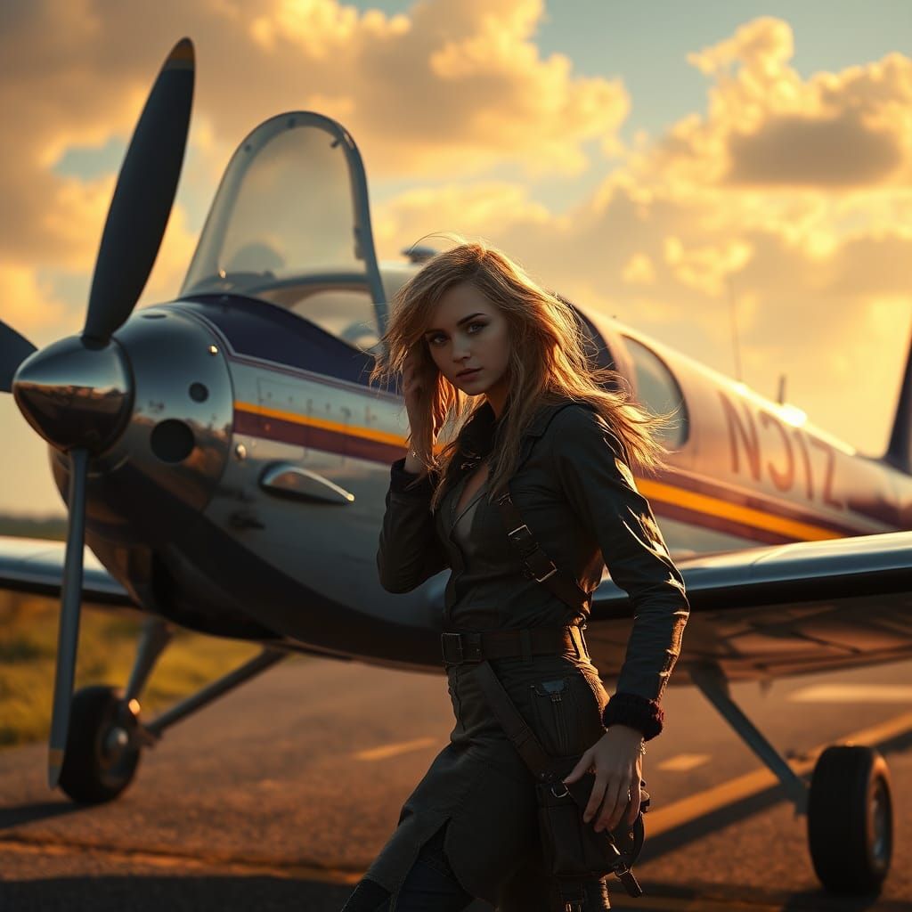 Vintage Pilot Ascends to the Skies