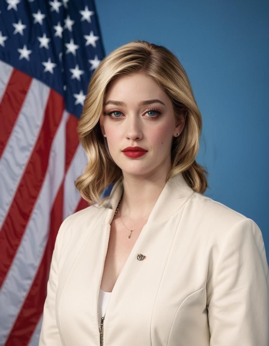 Kat Dennings as Congresswoman: Photorealistic Portrait