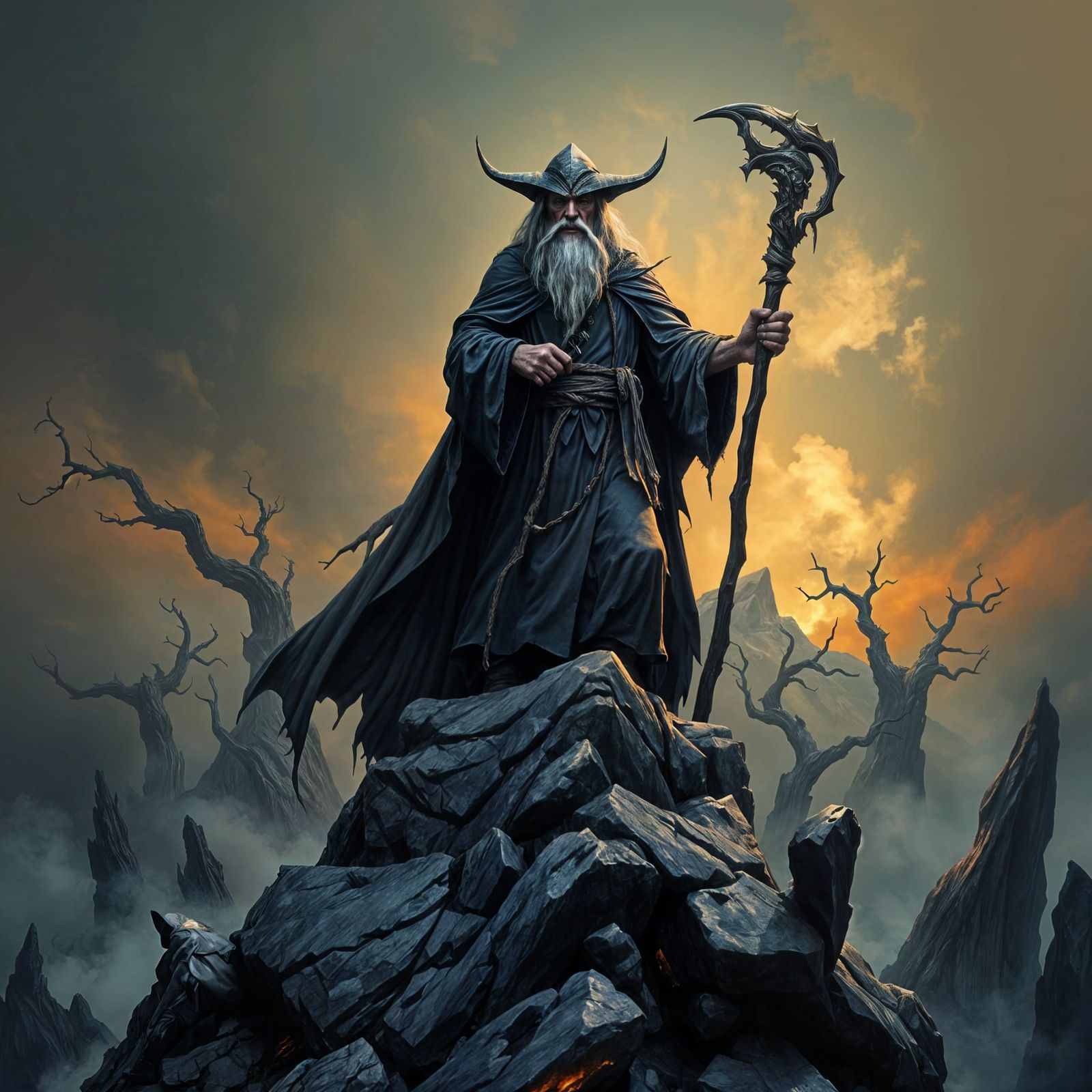 Alternate universe evil version of Gandalf the Grey.