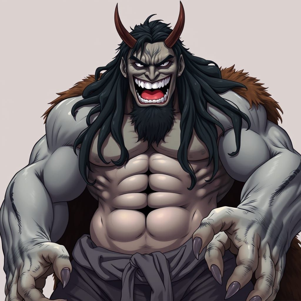 Cyberpunk-Inspired Warrior in One Piece Style