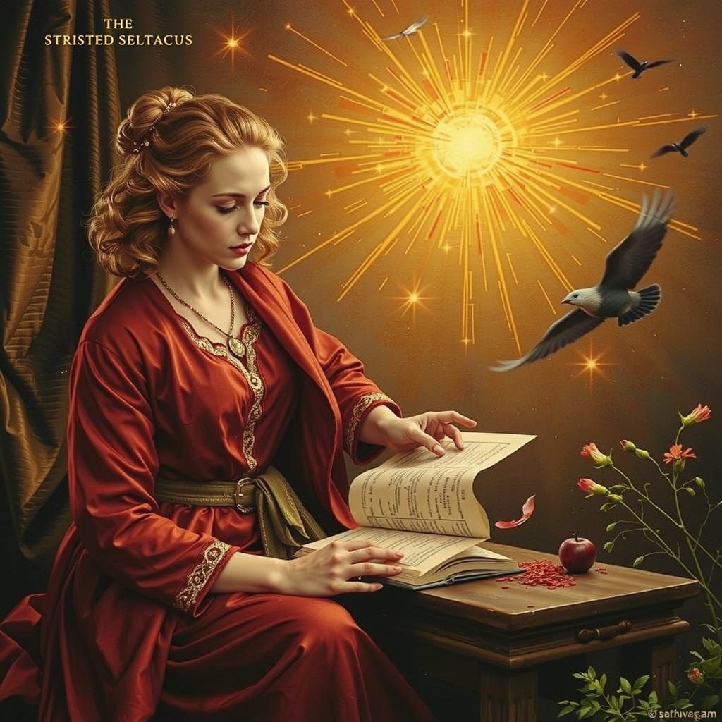 Masterpiece of Twisted Scarlet Hues