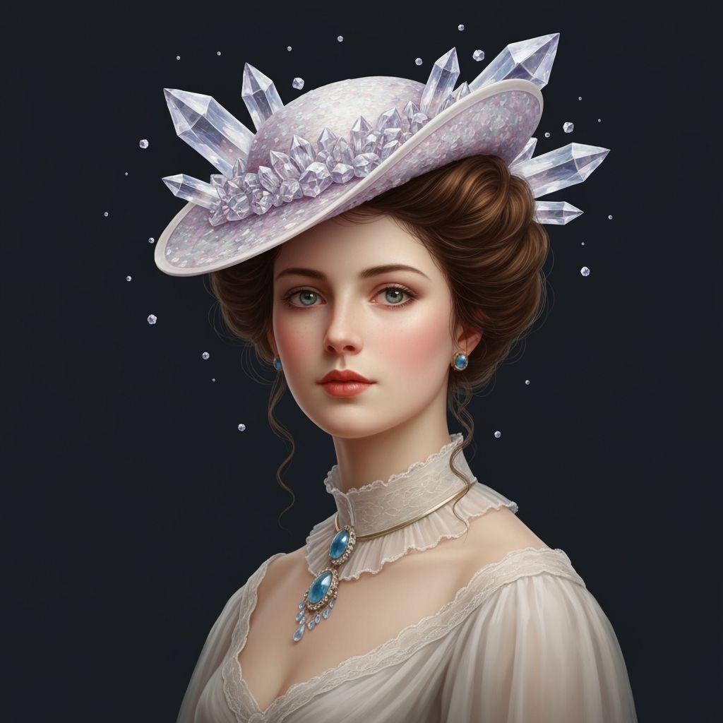 XIX Century Woman with Crystallized Dreams Hat