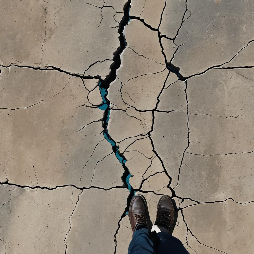 Abstract Art: Stepping on a Crack with Fine Details